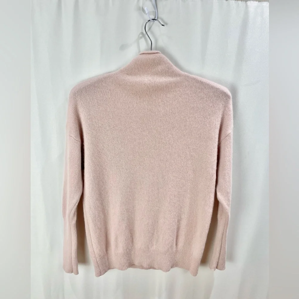 Babaton Bow Pink 100% Cashmere Mock Neck Sweater Size S - Picture 3 of 7